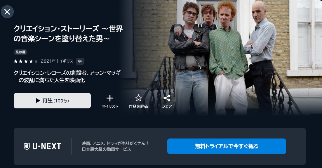 映画「クリエイション・ストーリーズ」あらすじ・ネタバレ！感想や無料視聴の方法も紹介