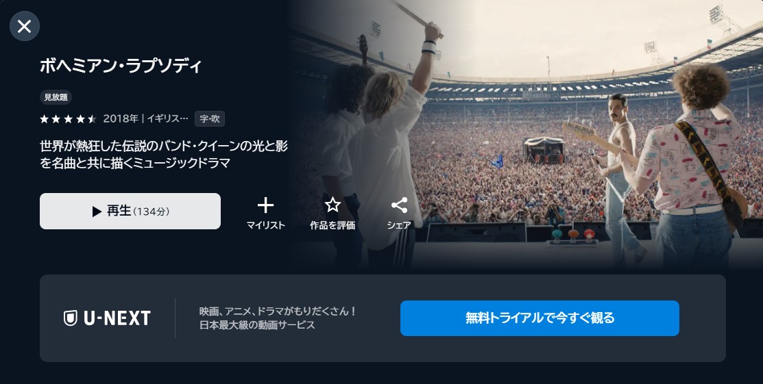 映画「ボヘミアン・ラプソディ」あらすじ・ネタバレ!感想や無料視聴の方法も紹介