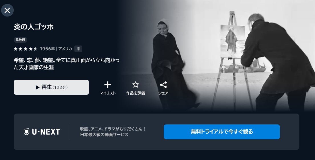 映画「炎の人ゴッホ」あらすじ・ネタバレ!感想や無料視聴の方法も紹介