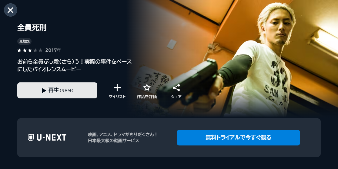 映画「全員死刑」あらすじ・ネタバレ・感想!どこで見れる?配信サービスも紹介