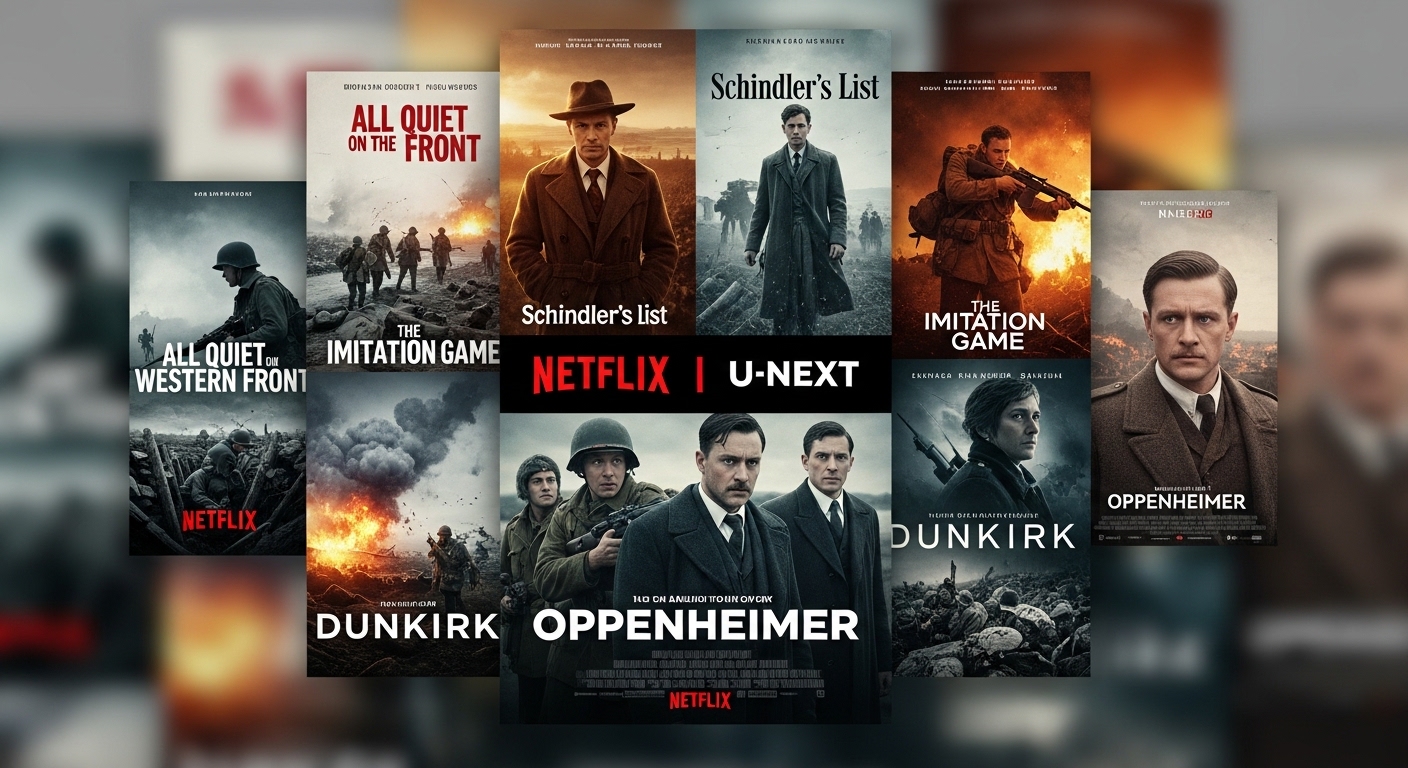 ネトフリ・U-NEXTで見れる戦争映画や時代劇おすすめ実話作品を紹介