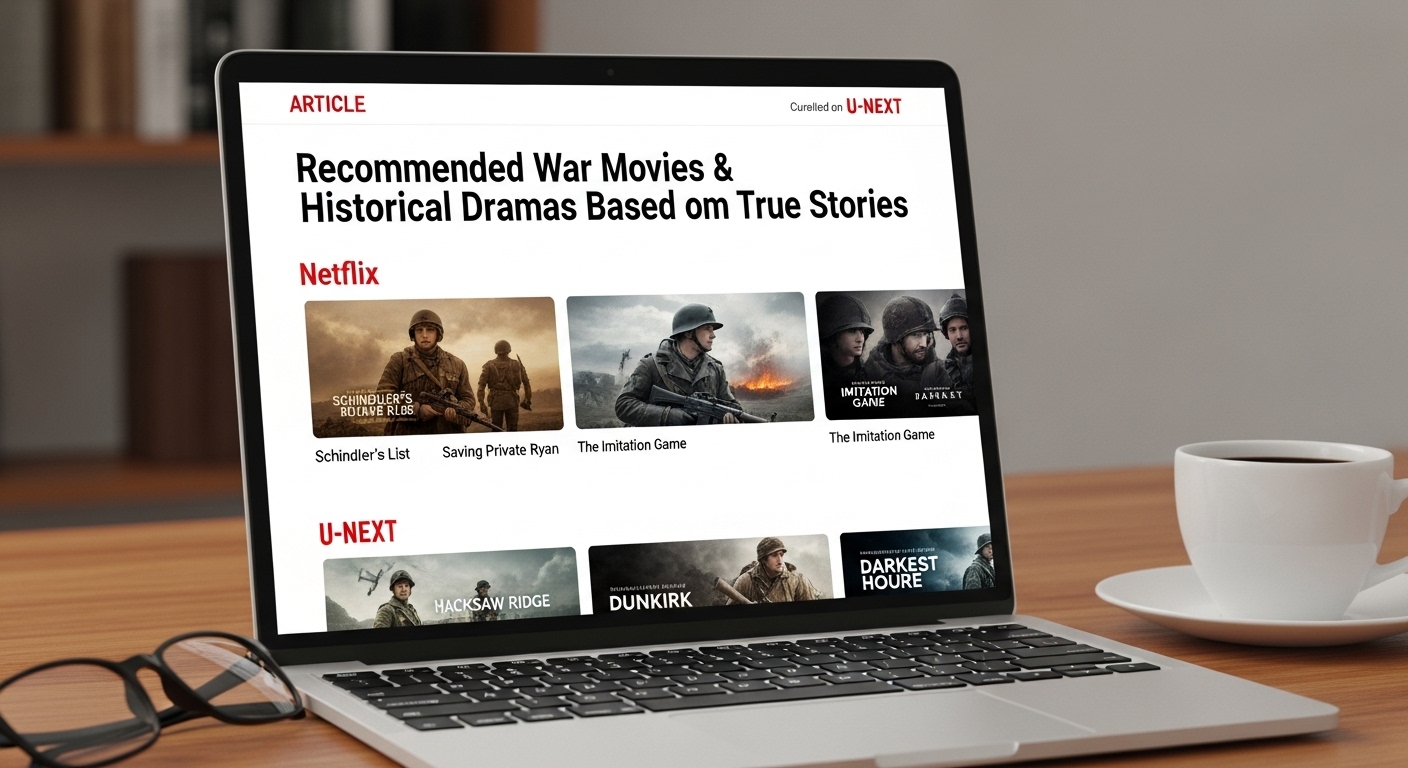 ネトフリ・U-NEXTで見れる戦争映画や時代劇おすすめ実話作品を紹介