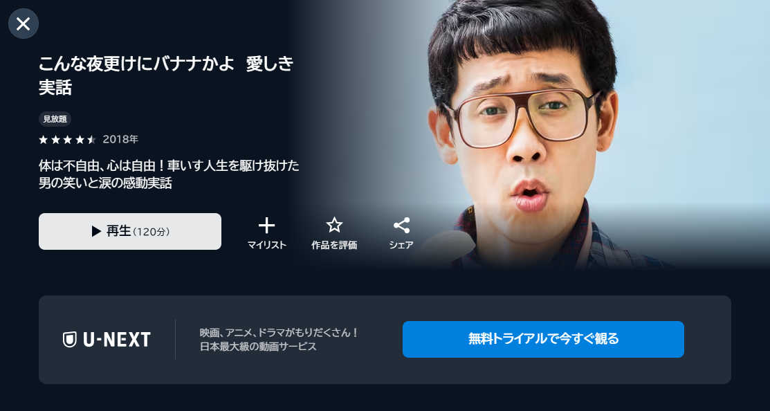  映画「こんな夜更けにバナナかよ 愛しき実話」あらすじ・ネタバレ・感想！どこで見れる？配信サービスも紹介