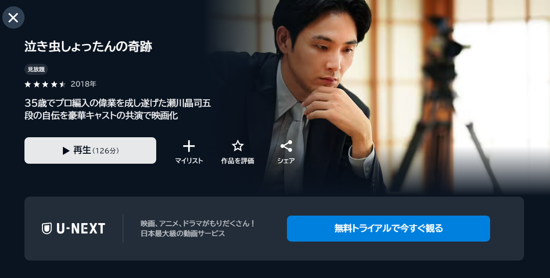 映画「泣き虫しょったんの奇跡」あらすじ・ネタバレ・感想！どこで見れる？配信サービスも紹介